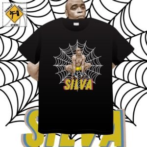 black T-shirt with Anderson Silva on it mockup