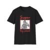 black T-shirt mockup with Sugar Ray Leonard on it
