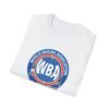 a folded World Boxing Association white T-shirt mockup