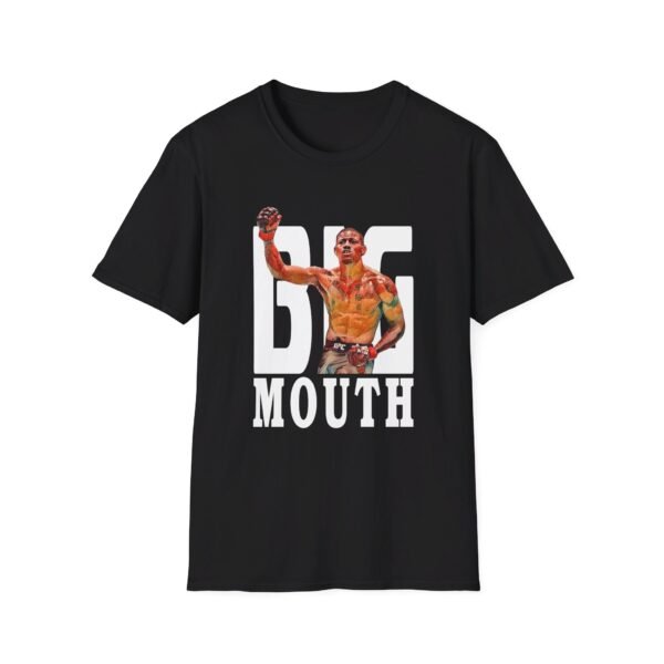 Kevin Holland black T-shirt mockup with the phrase Big Mouth
