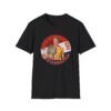 "black t-shirt with an image of Rico Verhoeven in a dynamic kickboxing pose, highlighting his title as Dutch kickboxing champion."