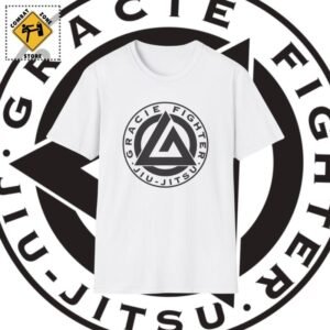 Gracie Fighter Jiu-Jitsu symbol t-shirt design.