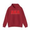 AKA American Kickboxing Academy symbol red hoodie male model