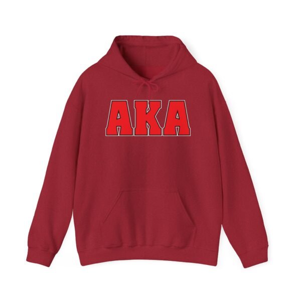 AKA American Kickboxing Academy symbol red hoodie male model
