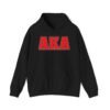 AKA American Kickboxing Academy symbol black hoodie design.