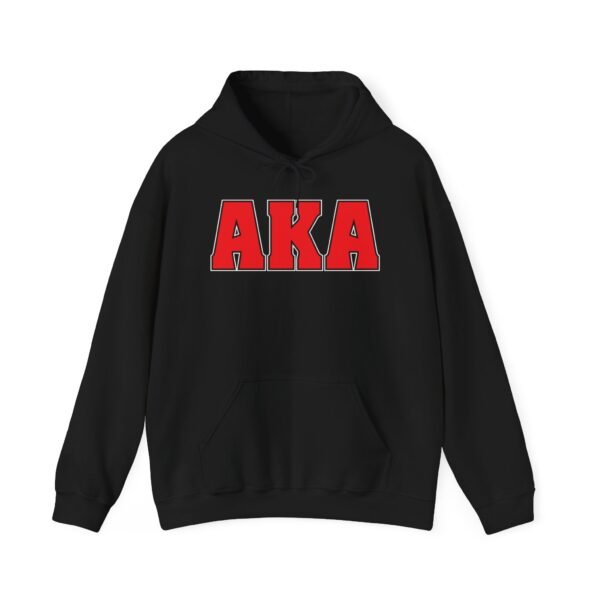 AKA American Kickboxing Academy symbol black hoodie design.
