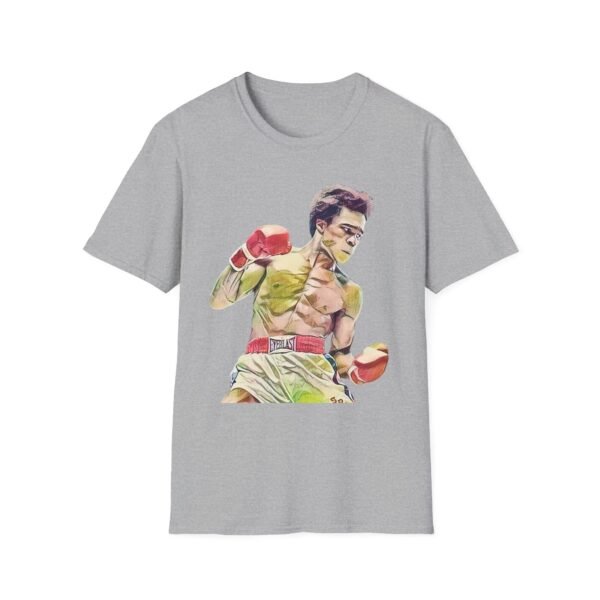 Young Sugar Ray Leonard gray Tee