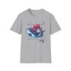 gray version of Tap Week octopus vs shark grappling shirt