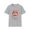 Roll Hard, Wag Harder Jiujitsu gray Tee