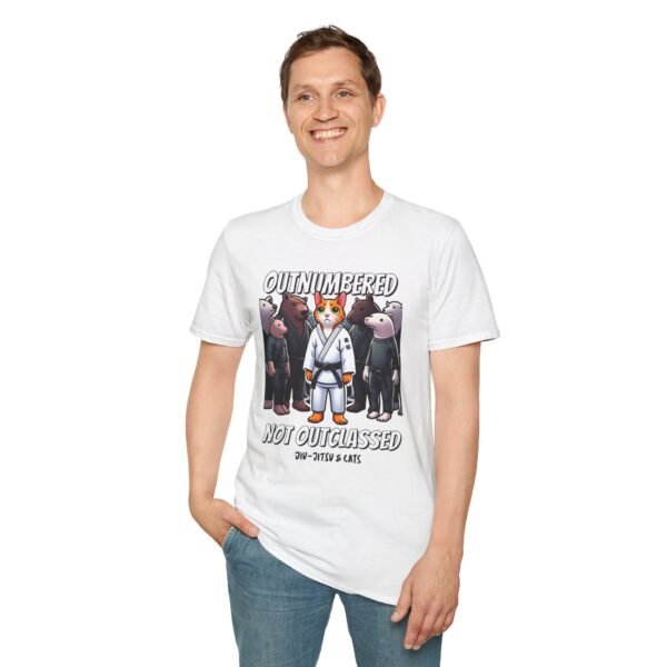 Not Outclassed Jiujitsu Tee male model