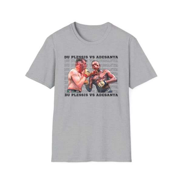 Du Plessis vs Adesanya gray Tee