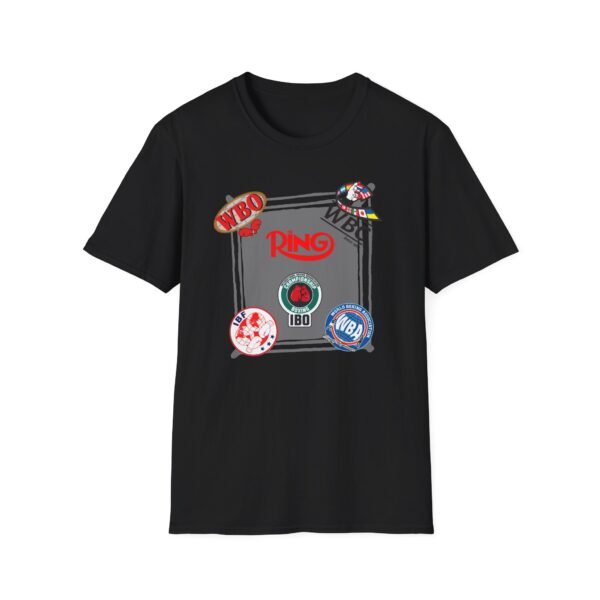 Boxing Love Tee in black – boxing organizations in center ring design