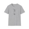 Minimalist Kung Fu Figure gray Tee