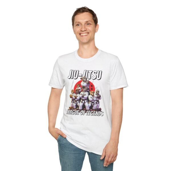 model wearing League of Legends Jiujitsu Tee