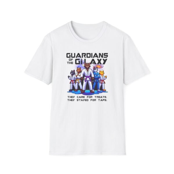 Cats in gi uniforms floating in space – funny Guardians of the Gi-laxy jiu jitsu shirt