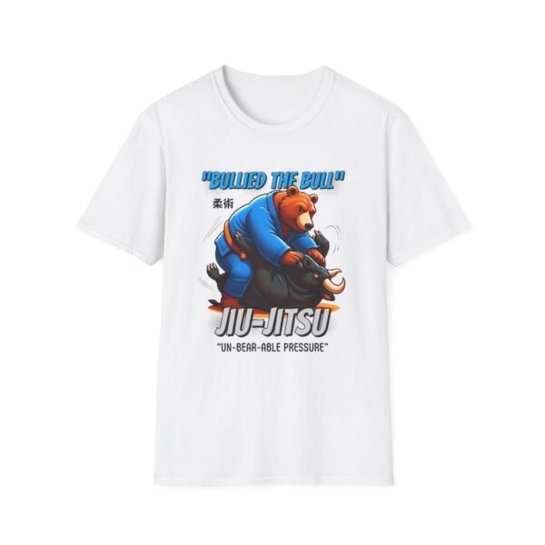 Bear grappling a bull in jiu jitsu gi – funny BJJ shirt