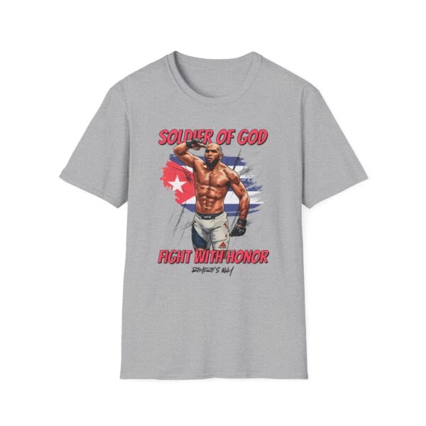 Soldier of God tee in gray