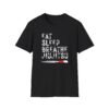 Eat Sleep Breathe Jiujitsu typographic design