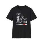 Eat Sleep Breathe Jiujitsu typographic design