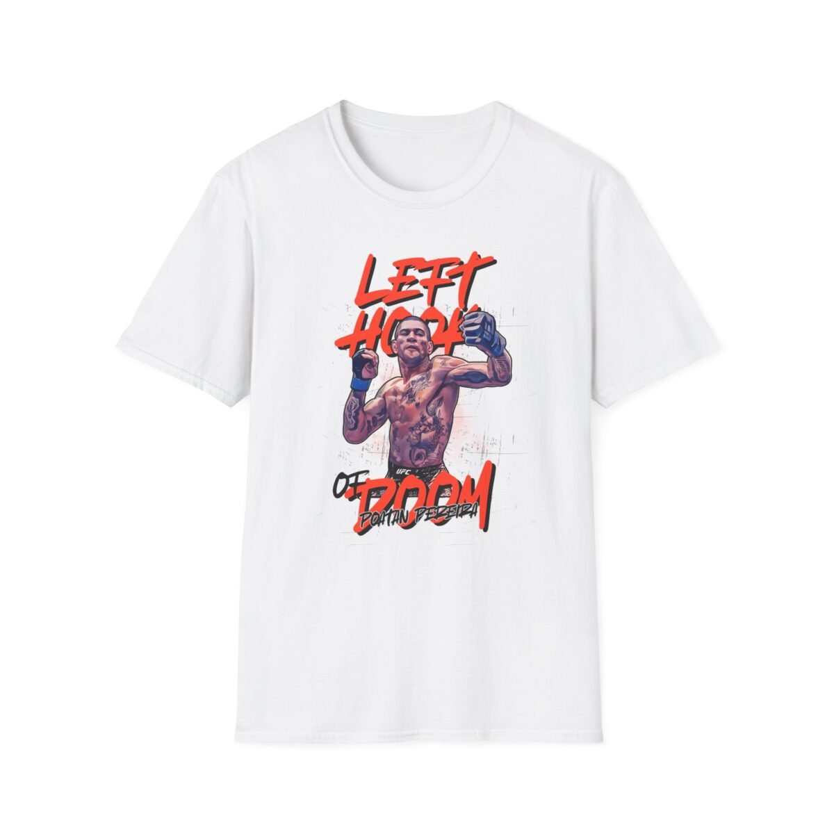 Alex Pereira throwing left hook art