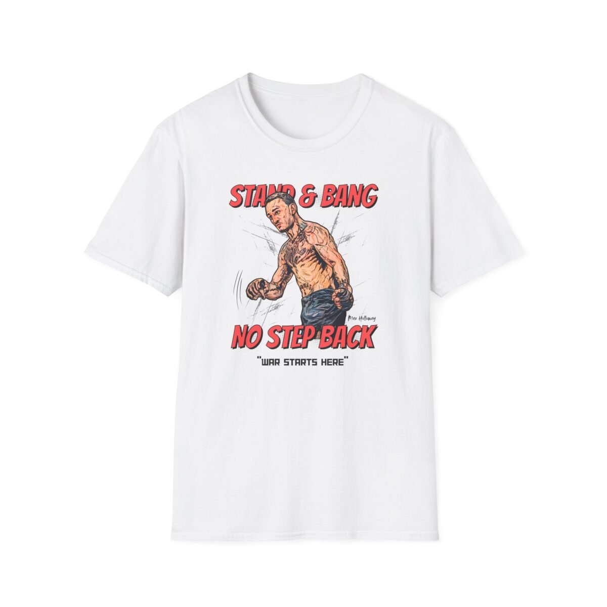 Max Holloway center octagon art
