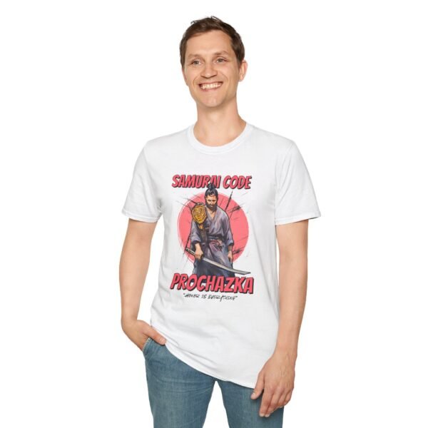 Model wearing Jiri Prochazka samurai tee