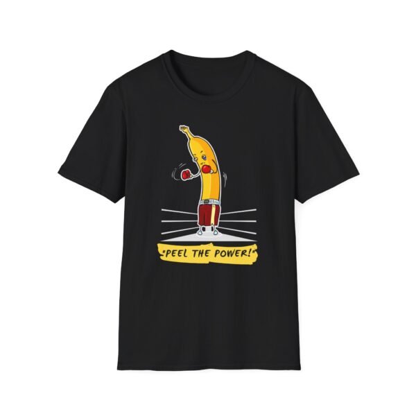 Peel the Power tee in black