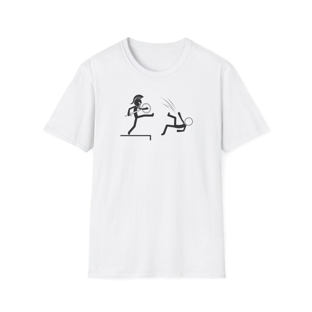 Minimalist Sparta kick doodle artwork