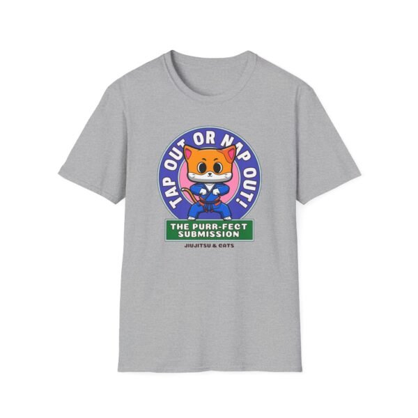 Purr-fect Submission tee in gray