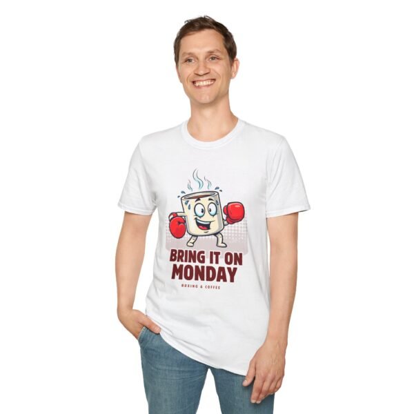 Model wearing Bring It Monday tee