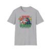 Tyson vs Godzilla Tee in heather gray laid out