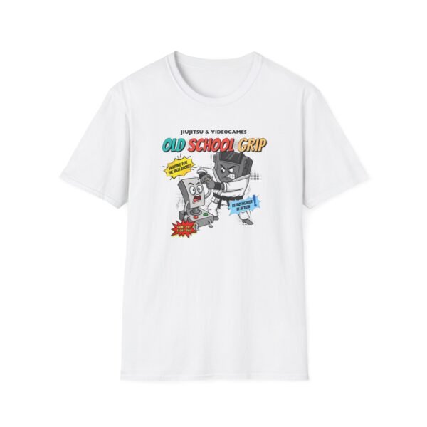 Cartoon game cartridge submitting joystick with jiu-jitsu armbar