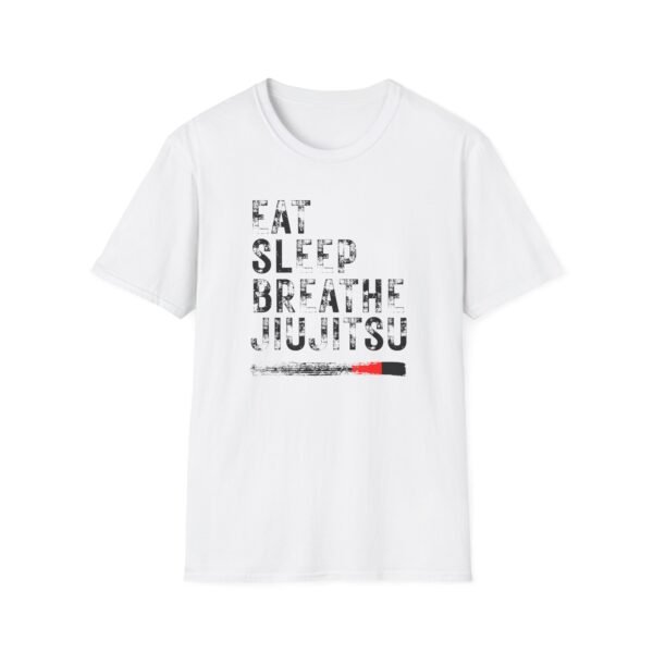 Eat Sleep Breathe Jiujitsu tee in white