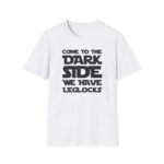 “Come to the Dark Side – We Have Leglocks” in Star Wars font