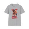 Gray t-shirt with Tap or Nap design featuring Khabib and Conor