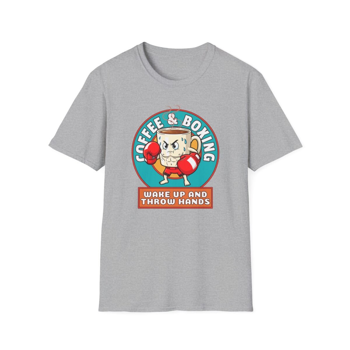 Coffee & Boxing tee in gray