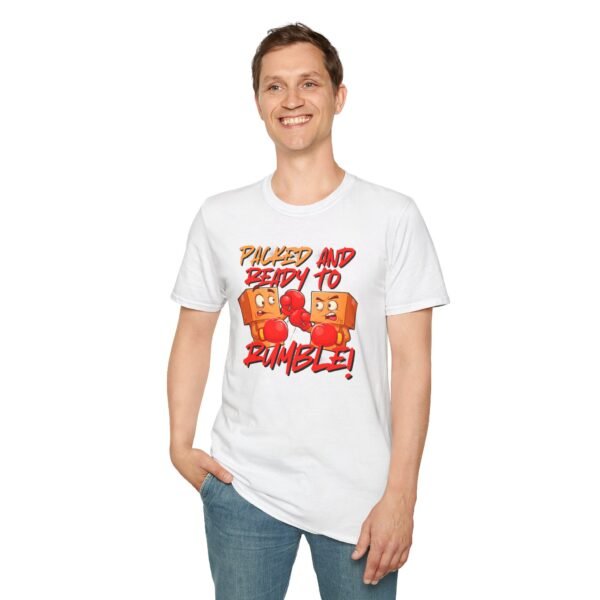 Model wearing Ready to Rumble tee