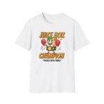 Juice box with boxing gloves and champion belt fighting design