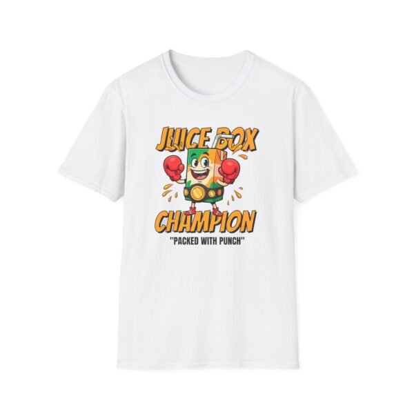 Juice box with boxing gloves and champion belt fighting design