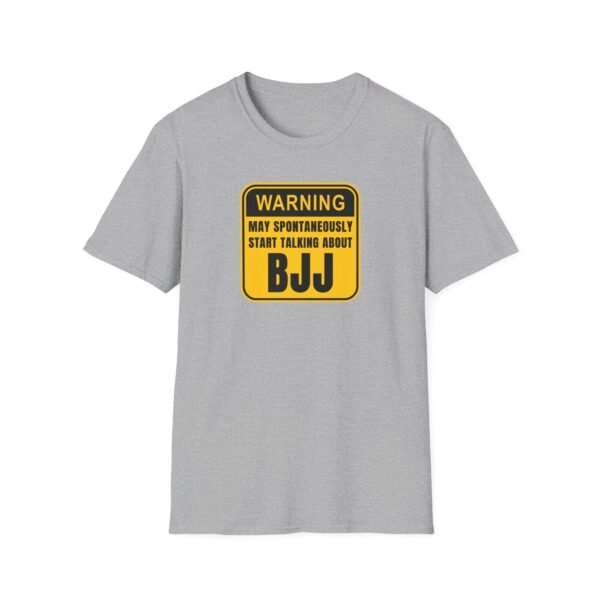BJJ Warning Sign tee in gray