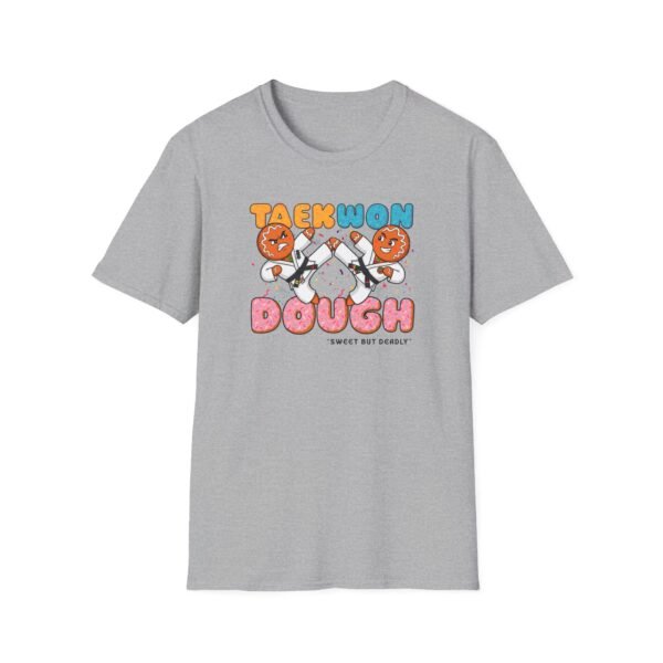 Taekwon-Dough Tee in gray with cookie crumbs