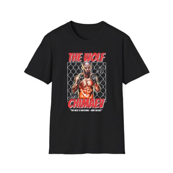 The Wolf Is Watching tee in black