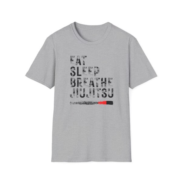 Eat Sleep Breathe Jiujitsu tee in gray