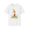 Banana with boxing gloves cartoon design