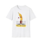 Banana with boxing gloves cartoon design