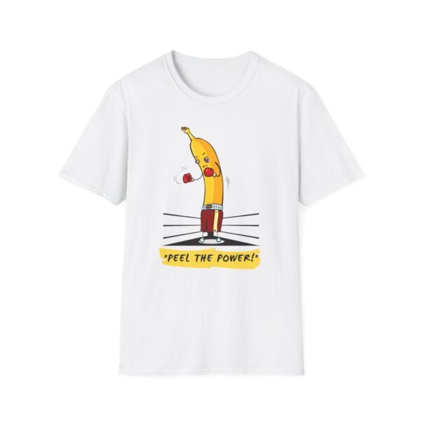 Banana with boxing gloves cartoon design