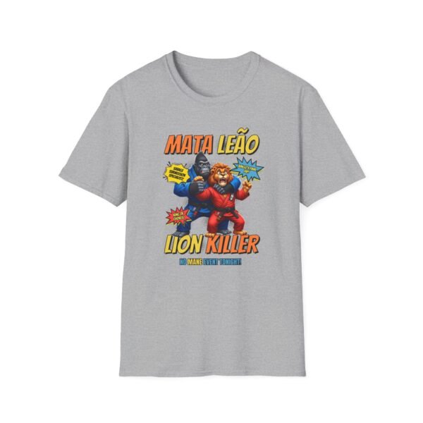 Mata Leão Tee in gray with belt rolled on top