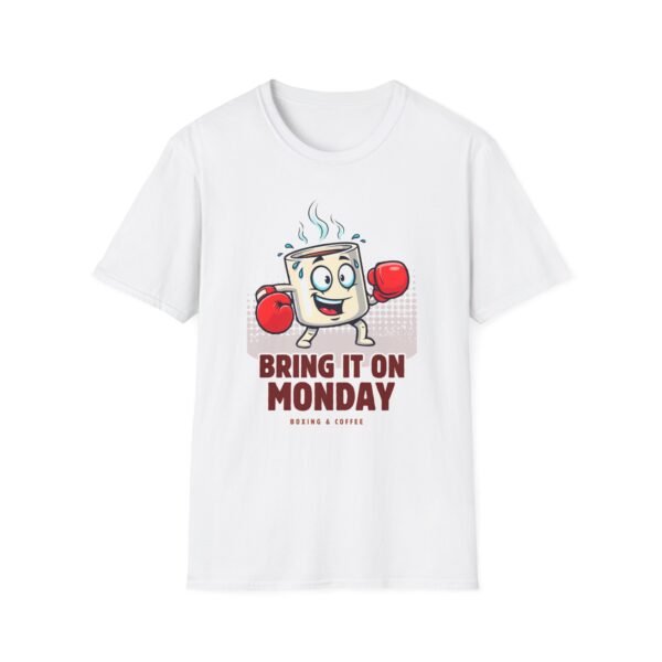 Coffee mug with boxing gloves in fight stance