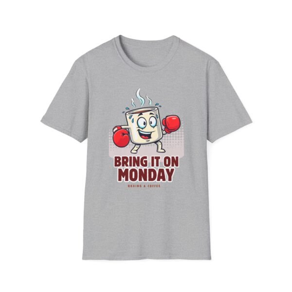 Bring It Monday tee in gray