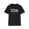 Violence Might Be the Answer tee in black